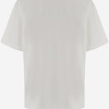 T-SHIRT IN COTONE CON STAMPA LOGO 105526 A3HQZLG PINKO 