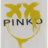 T-SHIRT IN COTONE CON STAMPA LOGO 105526 A3HQZLG PINKO 