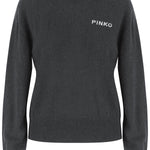 MAGLIONE IN LANA CON LOGO 105561 A3FYIZ1 PINKO 