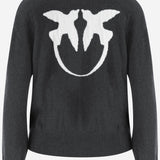 MAGLIONE IN LANA CON LOGO 105561 A3FYIZ1 PINKO 