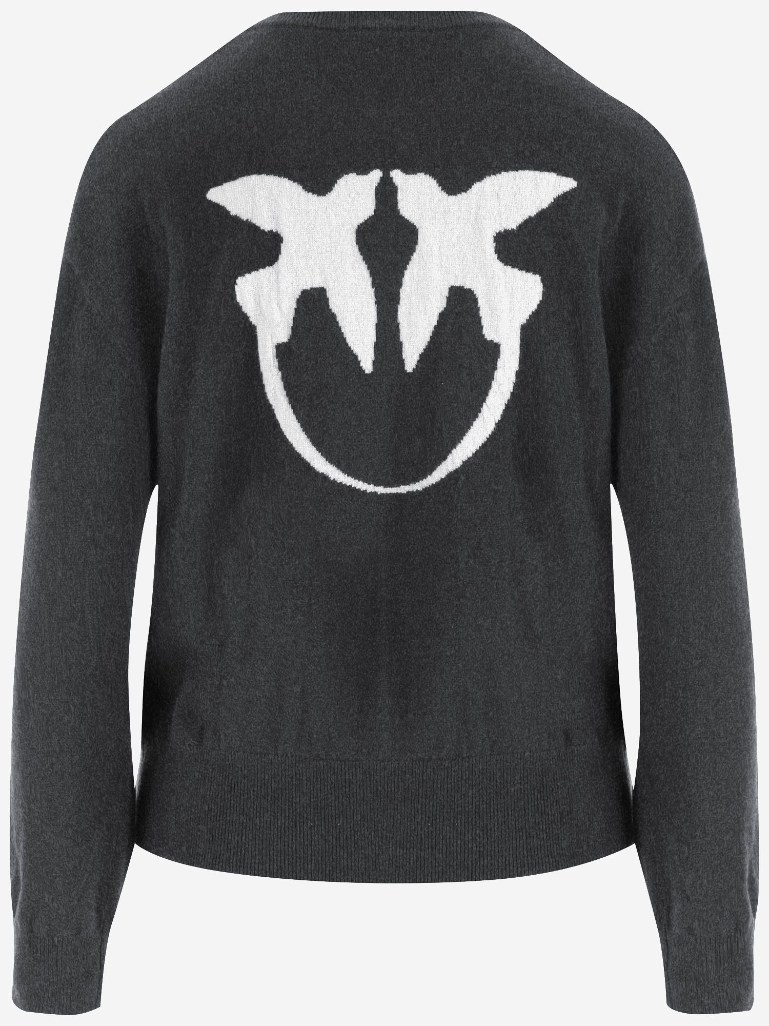 MAGLIONE IN LANA CON LOGO 105561 A3FYIZ1 PINKO 