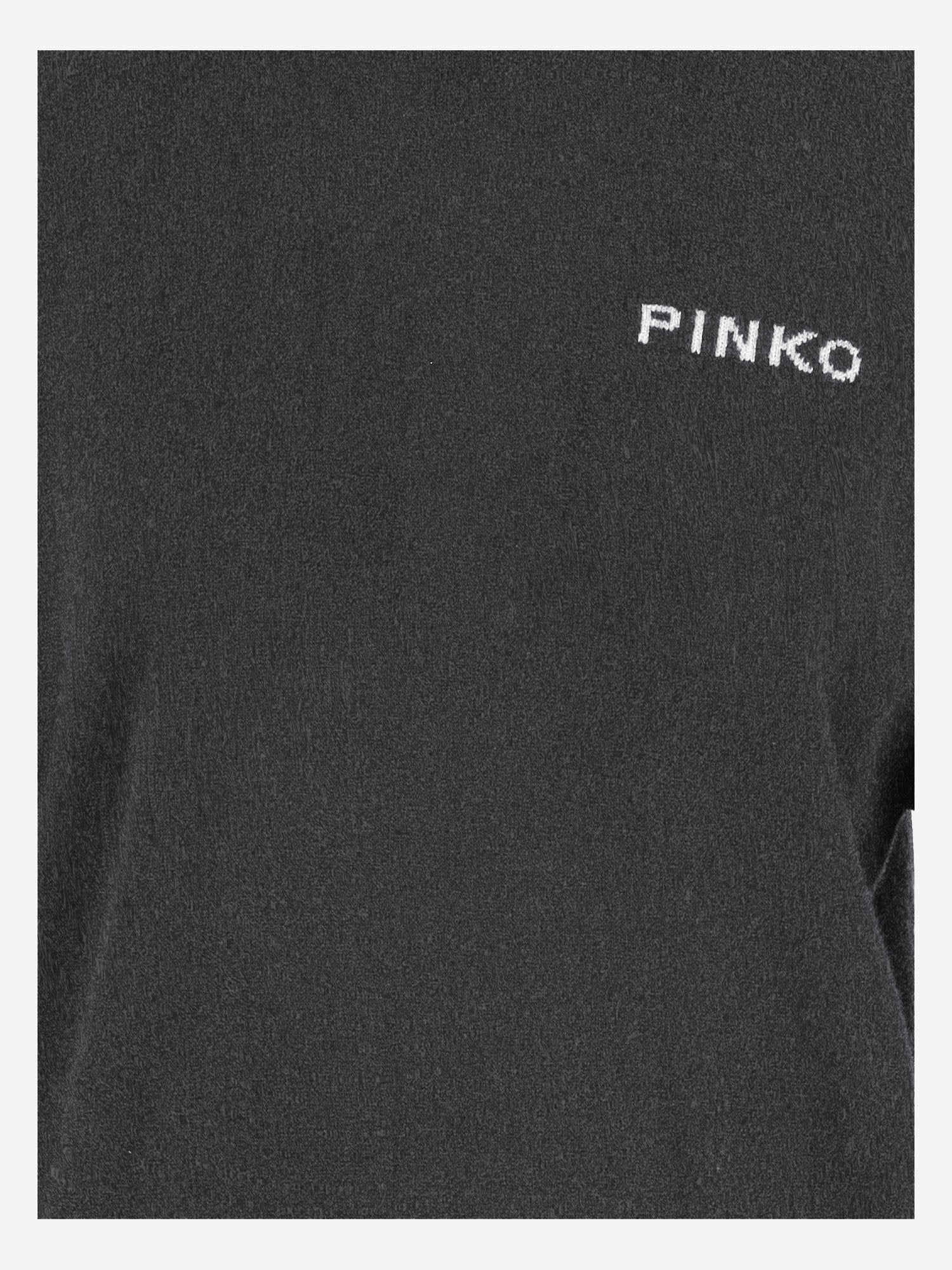 MAGLIONE IN LANA CON LOGO 105561 A3FYIZ1 PINKO 