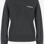 MAGLIONE IN LANA CON LOGO 105561 A3FYIZ1 PINKO 