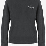 MAGLIONE IN LANA CON LOGO 105561 A3FYIZ1 PINKO 