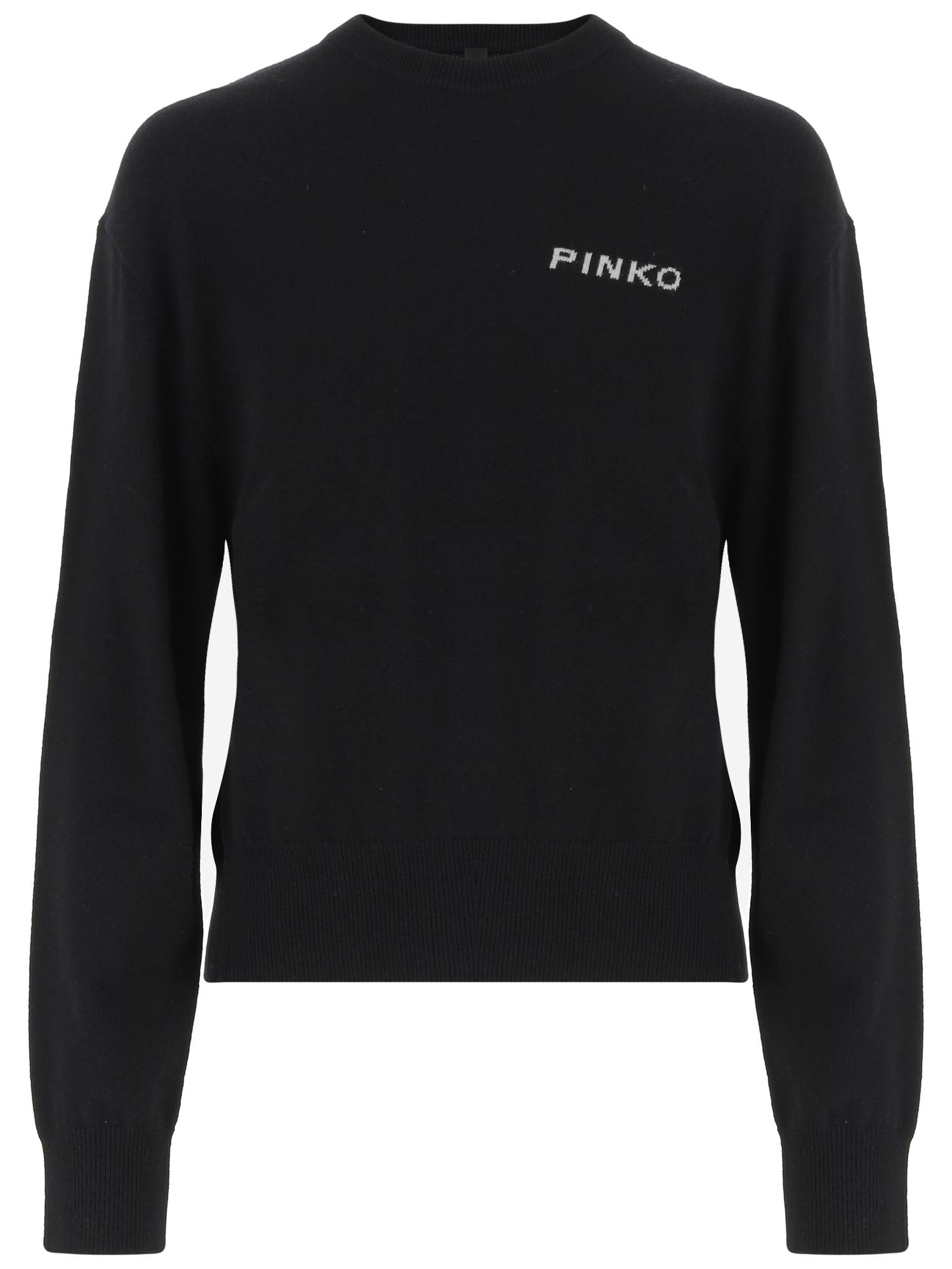 MAGLIONE IN LANA CON LOGO 105561 A3FYZZ2 PINKO 