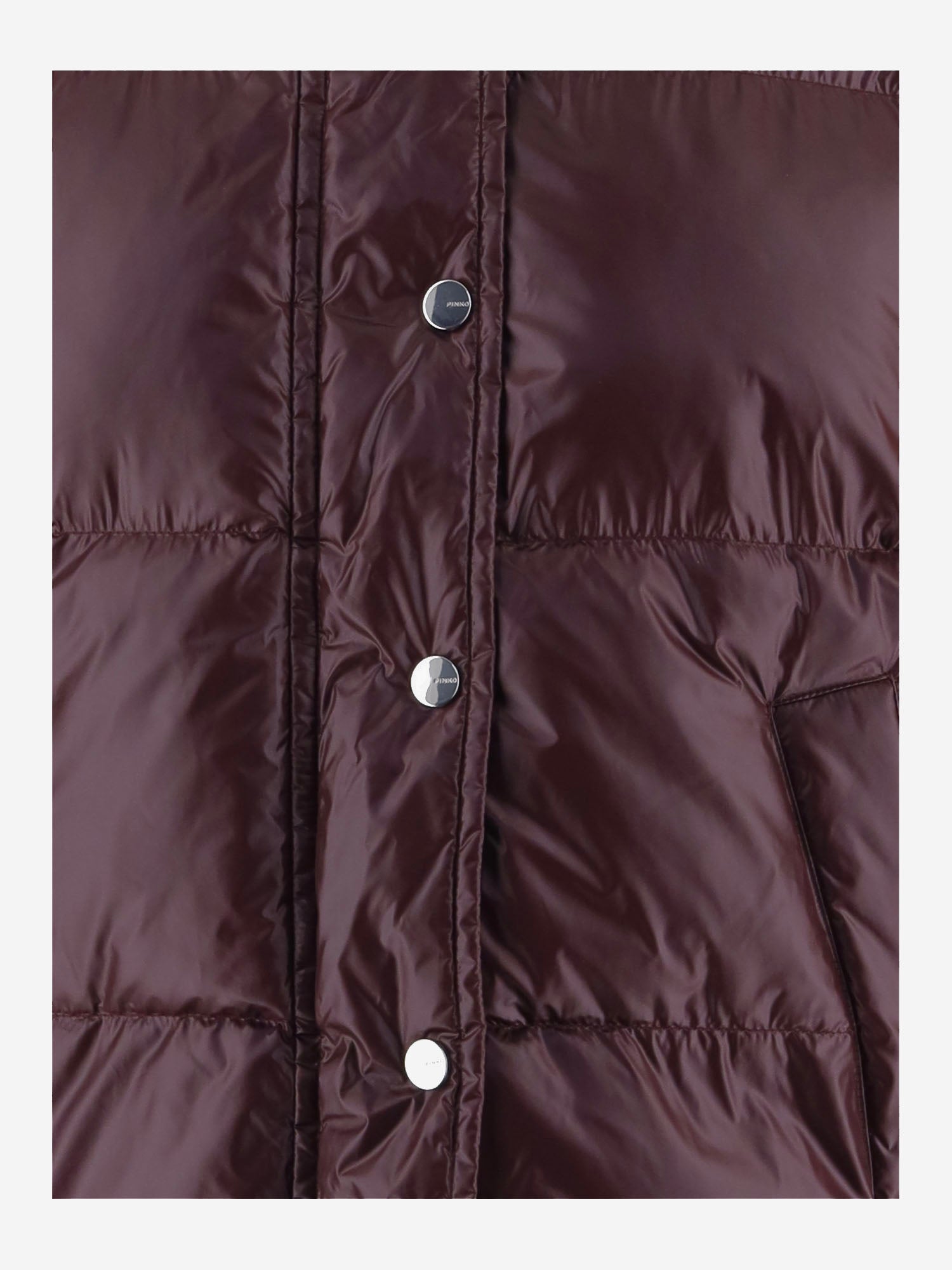 PIUMINO IN TELA TECNICA 105656 A3FIRR7 PINKO 