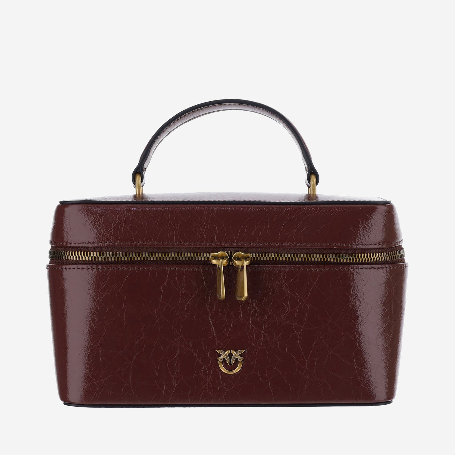 BORSA VANITY IN PELLE CON LOGO 106348 A2JCL88Q PINKO 