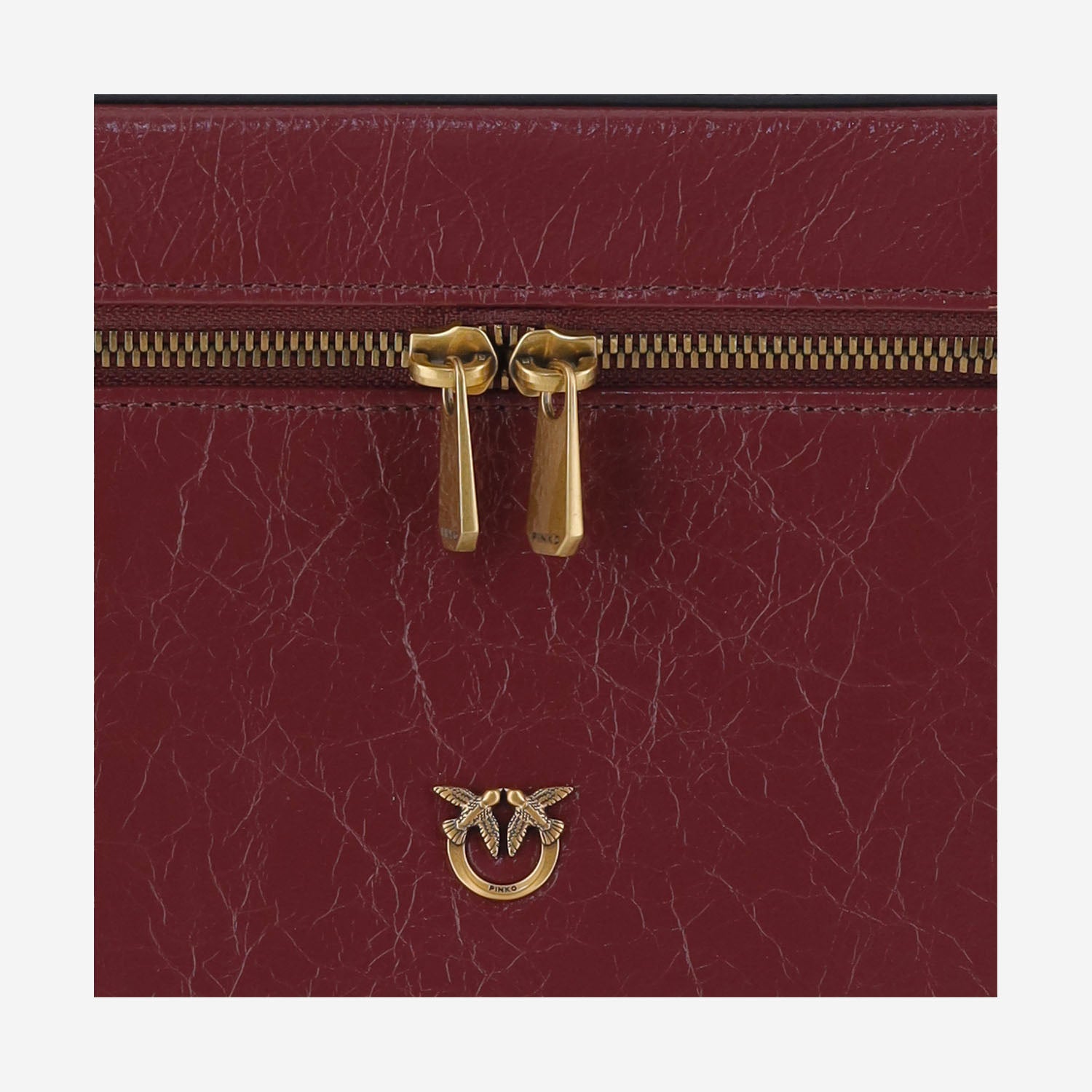 BORSA VANITY IN PELLE CON LOGO 106348 A2JCWW5Q PINKO 