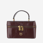 BORSA VANITY IN PELLE CON LOGO 106382 A2JCL88Q PINKO 