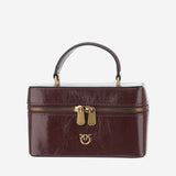 BORSA VANITY IN PELLE CON LOGO 106382 A2JCL88Q PINKO 