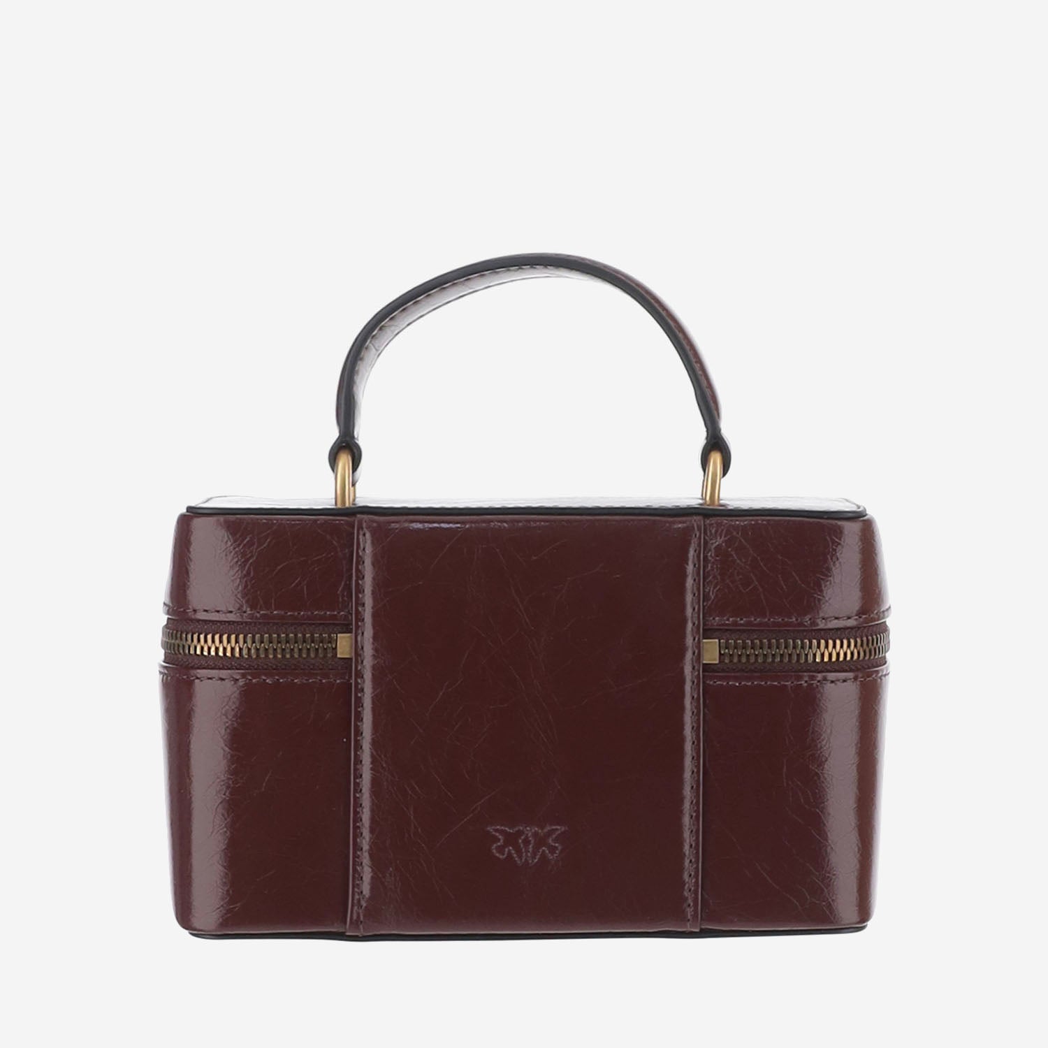 BORSA VANITY IN PELLE CON LOGO 106382 A2JCL88Q PINKO 