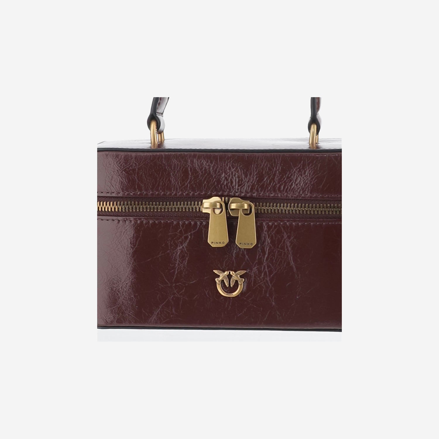 BORSA VANITY IN PELLE CON LOGO 106382 A2JCL88Q PINKO 