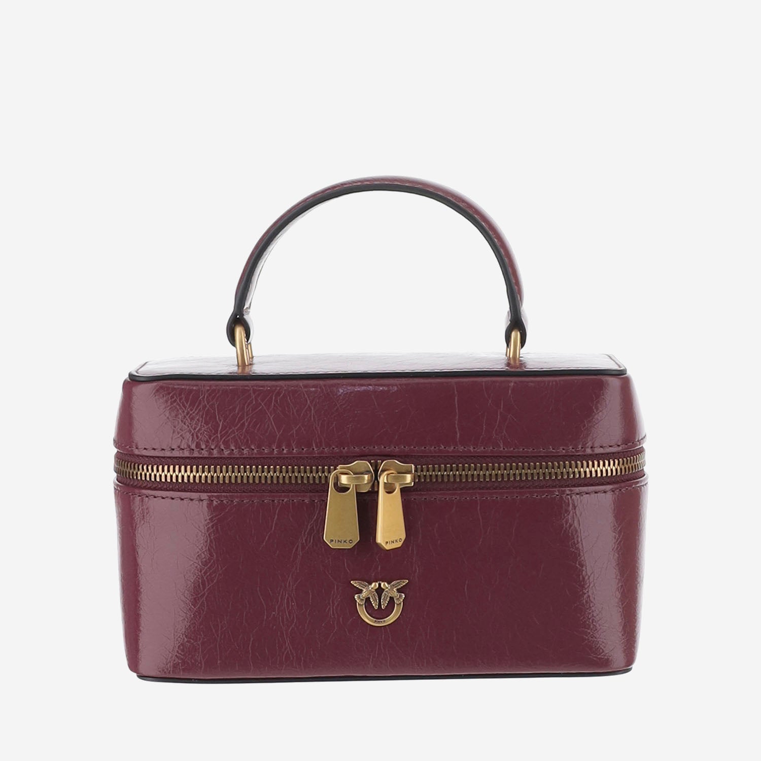 BORSA VANITY IN PELLE CON LOGO 106382 A2JCWW5Q PINKO 
