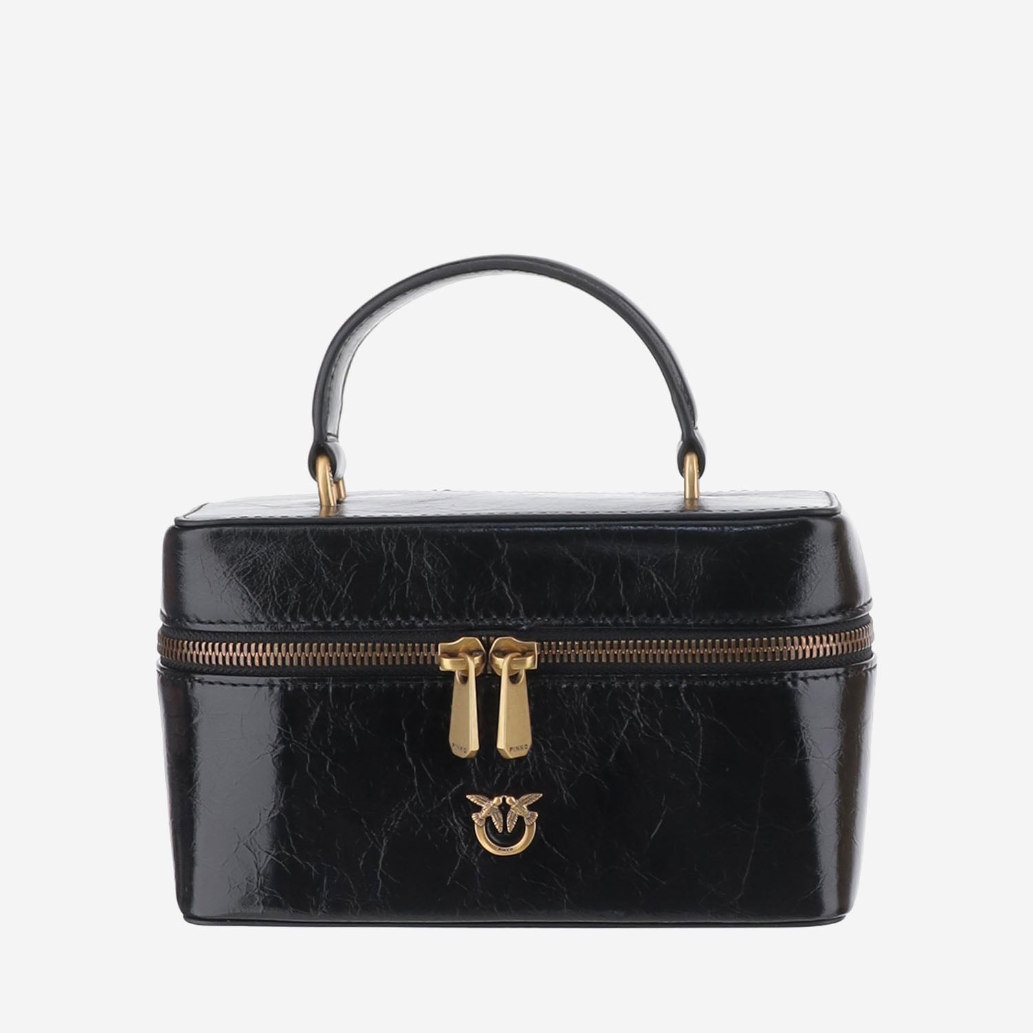 BORSA VANITY IN PELLE CON LOGO 106382 A2JCZ99Q PINKO 