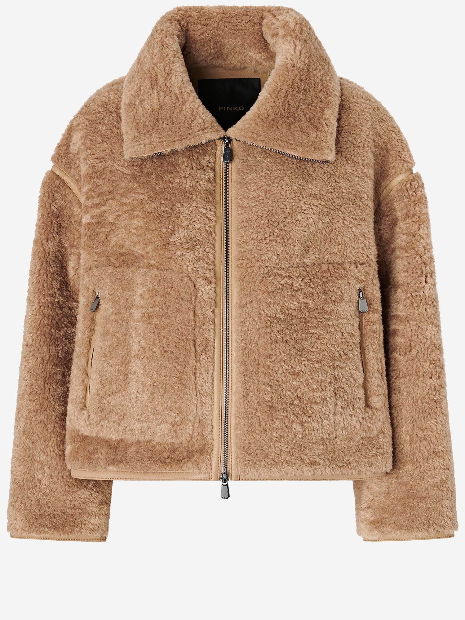GIACCA EFFETO SHEARLING 107167 A3FJD91 PINKO 