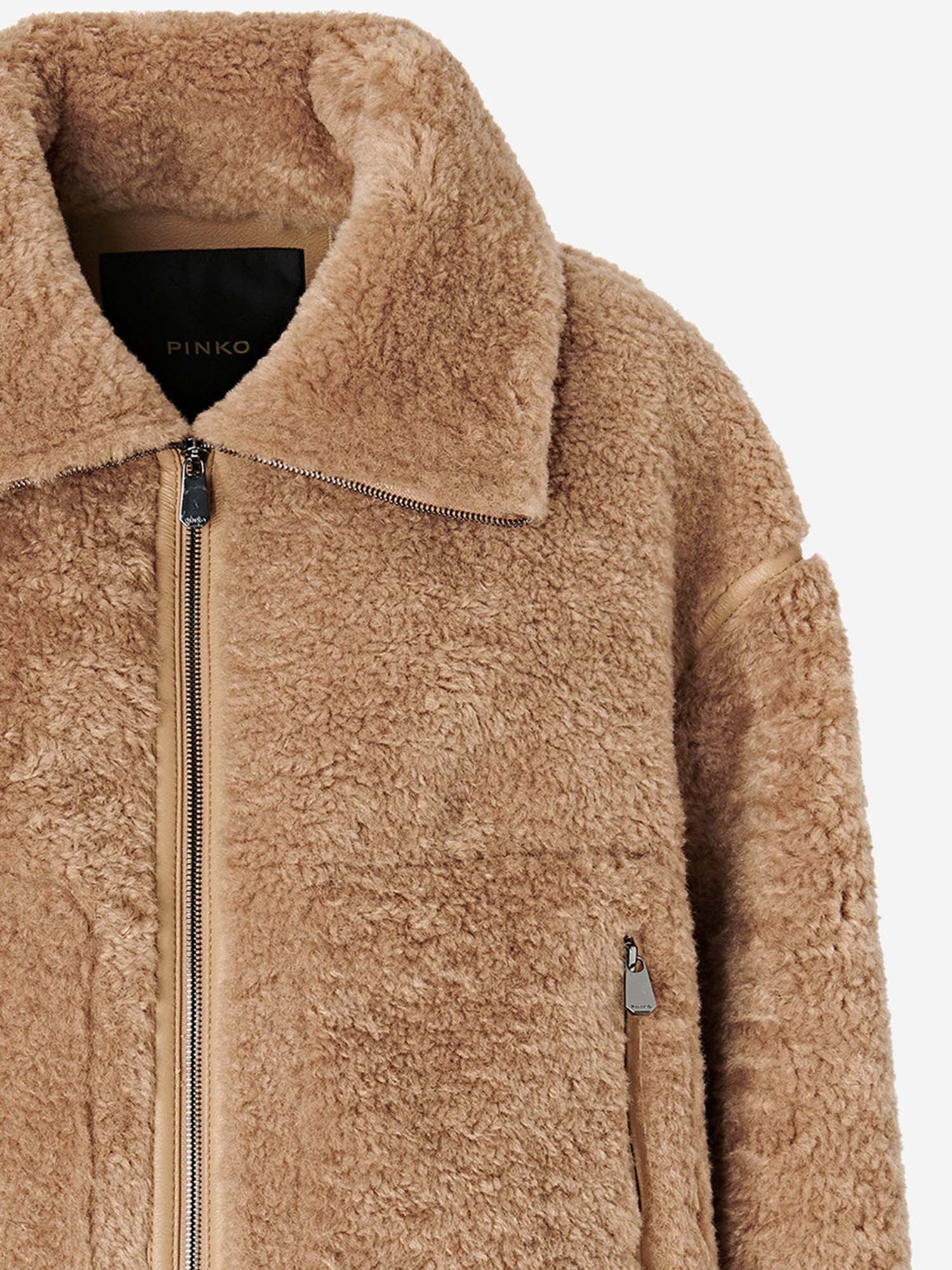 GIACCA EFFETO SHEARLING 107167 A3FJD91 PINKO 