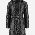 PIUMINO IN NYLON CON CAPPUCCIO E CINTURA 107222 A3HCZ99 PINKO 