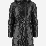 PIUMINO IN NYLON CON CAPPUCCIO E CINTURA 107222 A3HCZ99 PINKO 