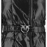 PIUMINO IN NYLON CON CAPPUCCIO E CINTURA 107222 A3HCZ99 PINKO 