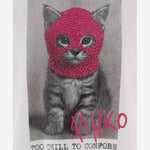 T-SHIRT IN COTONE CON STAMPA 107293 A3HOCY5 PINKO 