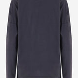T-SHIRT A MANICHE LUNGHE IN COTONE CON LOGO 107471 A3KDKH1 PINKO 