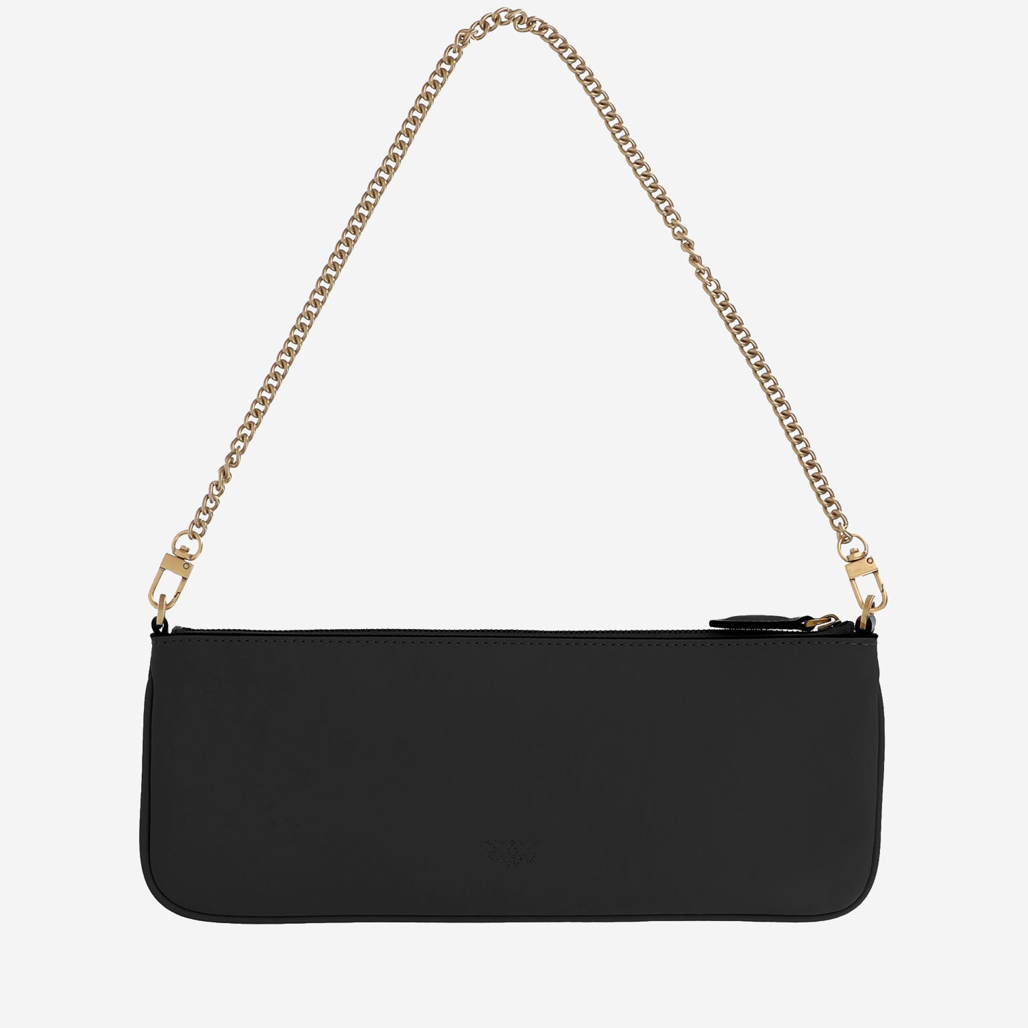 BORSA A TRACOLLA IN PELLE CON LOGO 107669 A0F1Z99Q PINKO 