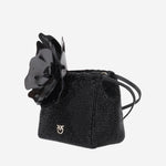 BORSA A SECCHIELLO IN STRASS CON FIORE 107678 A2WFZ99Y PINKO 