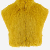 GILET CROPPED EFFETTO PELLICCIA 107688 A3MUH49 PINKO 