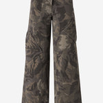 PANTALONI IN COTONE CON MOTIVO CAMOUFLAGE FLOREALE 107766 A3NZSD3 PINKO 