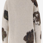 MAGLIONE IN MISTO LANA E ALPACA CON MOTIVO FLOREALE 107861 A3P2SD3 PINKO 