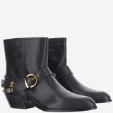 STIVALETTI IN PELLE CON LOGO SD0557 P001Z99 PINKO 