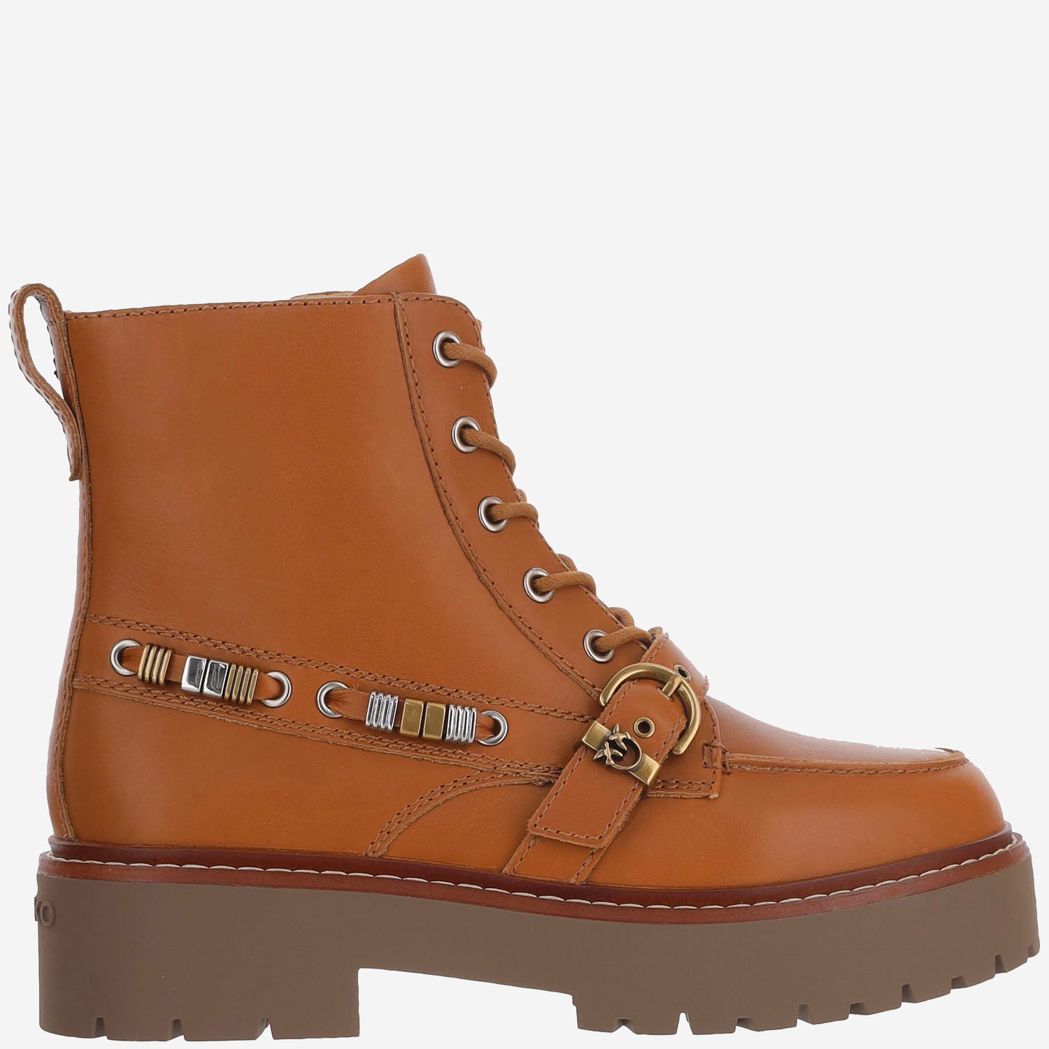 STIVALETTI IN PELLE CON LOGO SD0565 P001G8U PINKO 