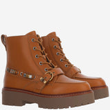 STIVALETTI IN PELLE CON LOGO SD0565 P001G8U PINKO 