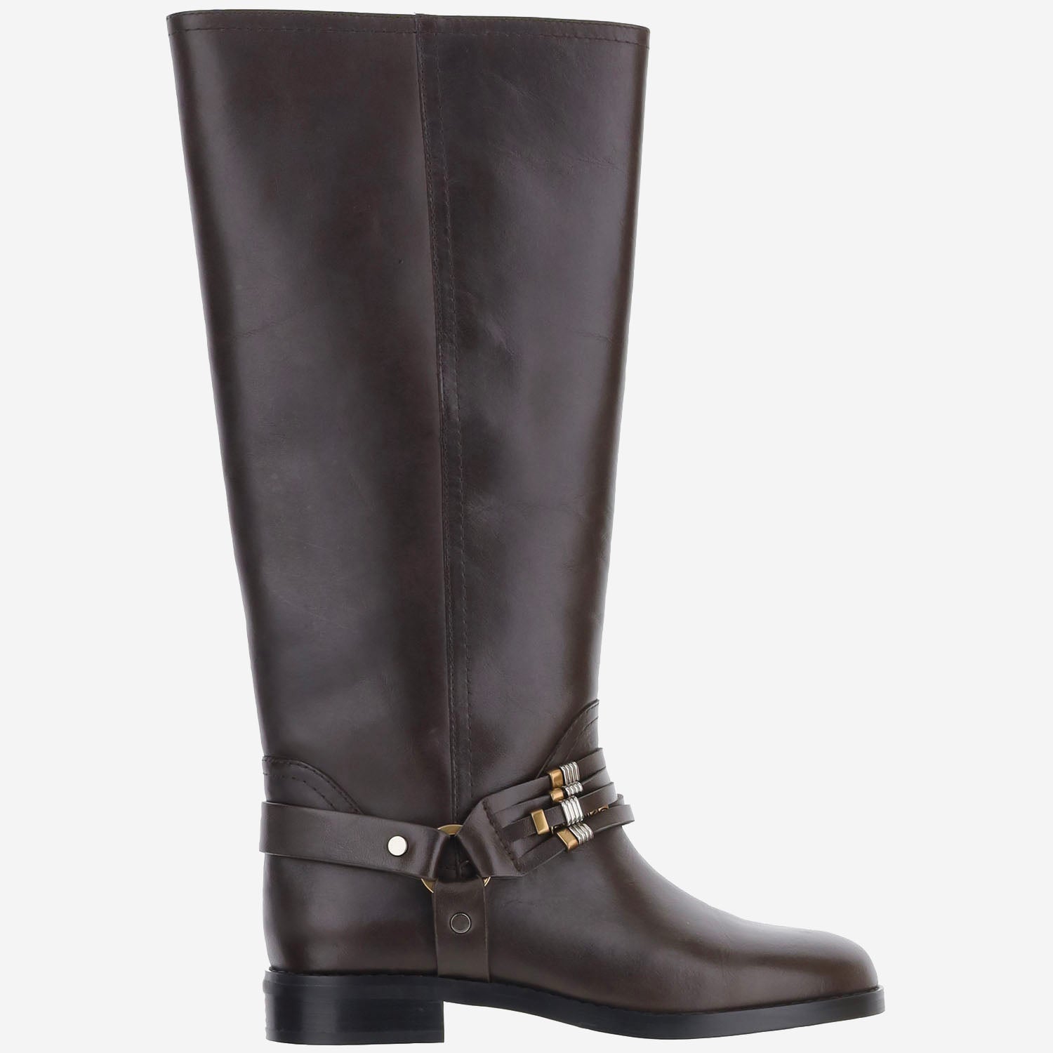 STIVALI IN PELLE CON LOGO SD0583 P001L72 PINKO 