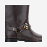 STIVALI IN PELLE CON LOGO SD0583 P001L72 PINKO 