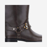 STIVALI IN PELLE CON LOGO SD0583 P001L72 PINKO 