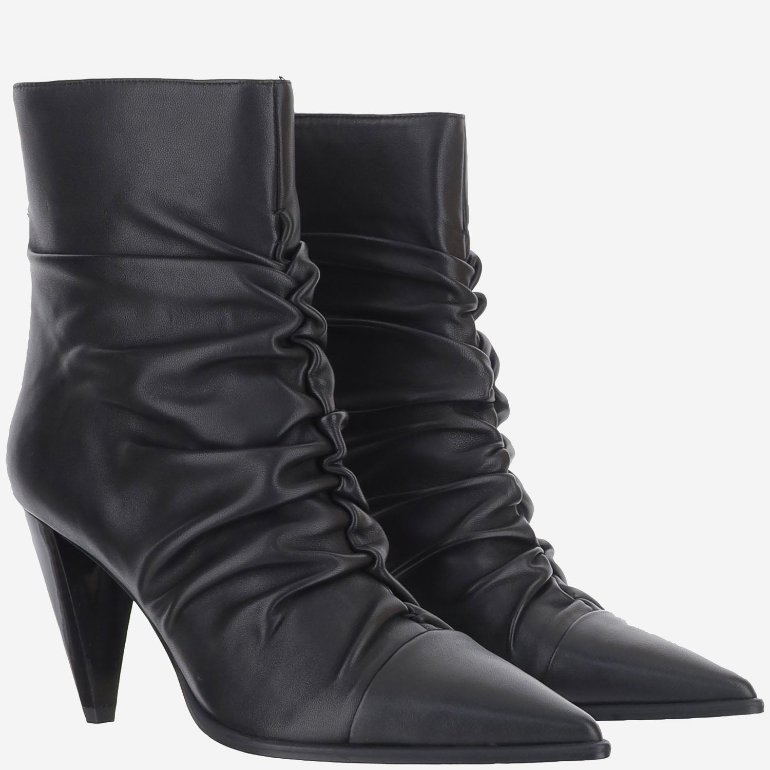 STIVALETTI IN PELLE GOFFRATA SD0587 P003Z99 PINKO 