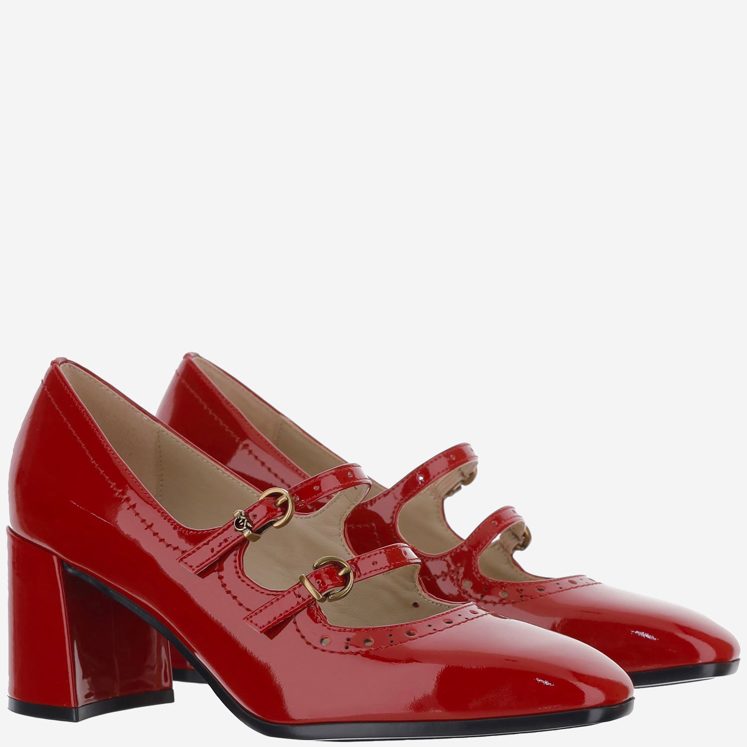Décolleté Mary Jane in pelle effetto vernice SD0687 P050R30 PINKO 