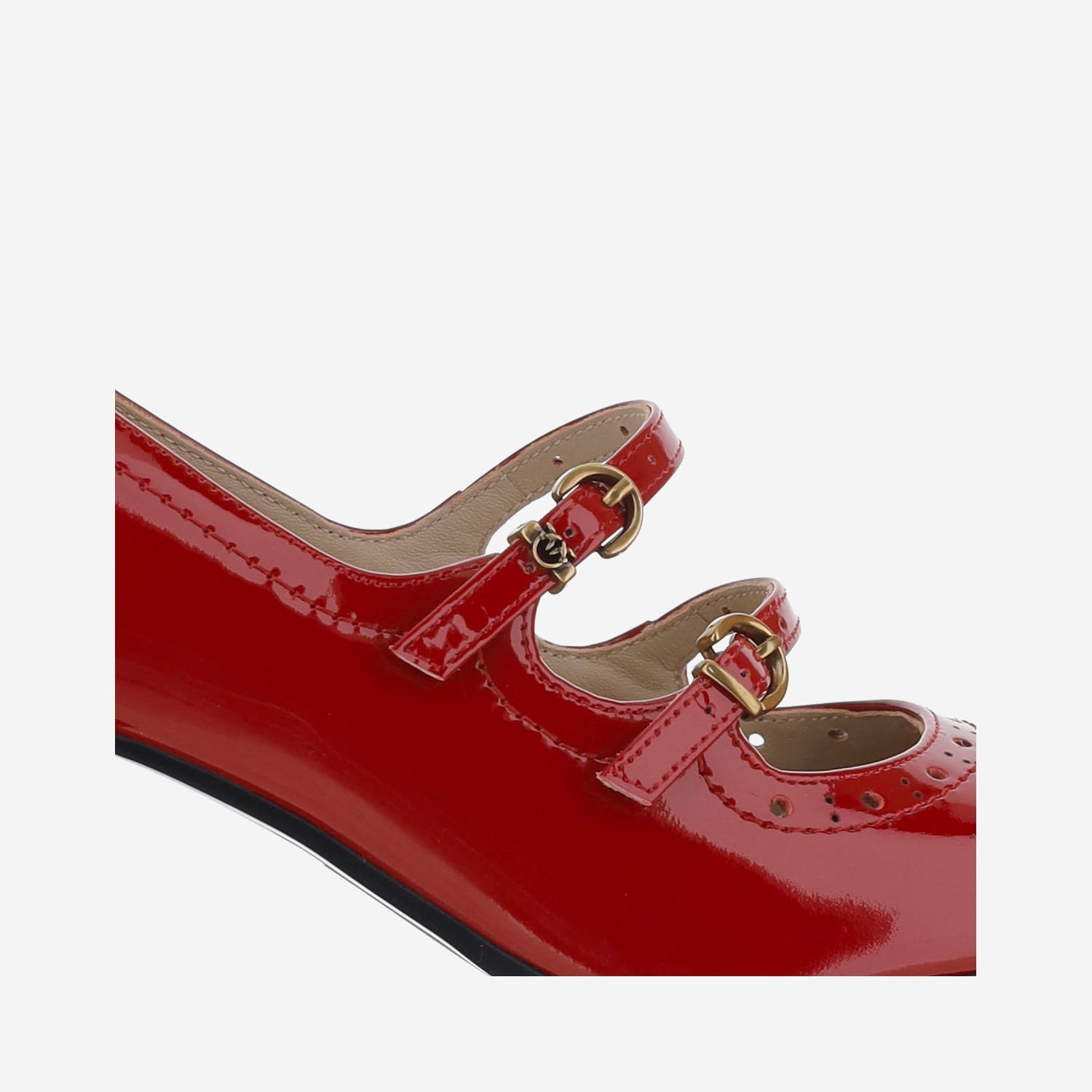 Décolleté Mary Jane in pelle effetto vernice SD0687 P050R30 PINKO 