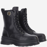 STIVALETTI IN PELLE CON LOGO SD0689 P001Z99 PINKO 
