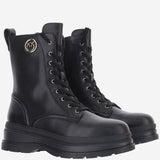 STIVALETTI IN PELLE CON LOGO SD0689 P001Z99 PINKO 