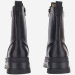 STIVALETTI IN PELLE CON LOGO SD0689 P001Z99 PINKO 
