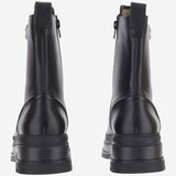 STIVALETTI IN PELLE CON LOGO SD0689 P001Z99 PINKO 
