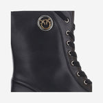 STIVALETTI IN PELLE CON LOGO SD0689 P001Z99 PINKO 