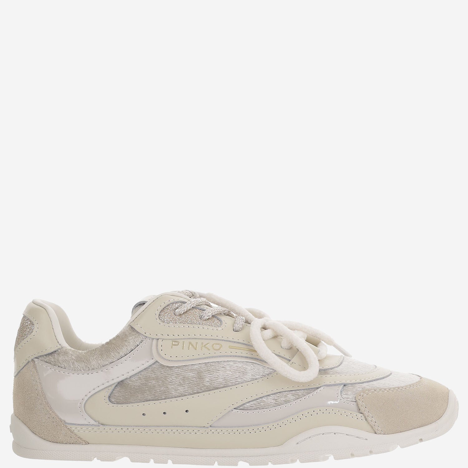 SNEAKERS YULIA IN PELLE E MESH CON CHIUSURA BI-COLORE SS0185 P153DY7 PINKO 