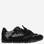 SNEAKERS YULIA IN PELLE E MESH CON MOTIVO ANIMALIER SS0185 P154M42 PINKO 