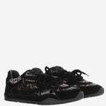 SNEAKERS YULIA IN PELLE E MESH CON MOTIVO ANIMALIER SS0185 P154M42 PINKO 
