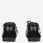 SNEAKERS YULIA IN PELLE E MESH CON MOTIVO ANIMALIER SS0185 P154M42 PINKO 