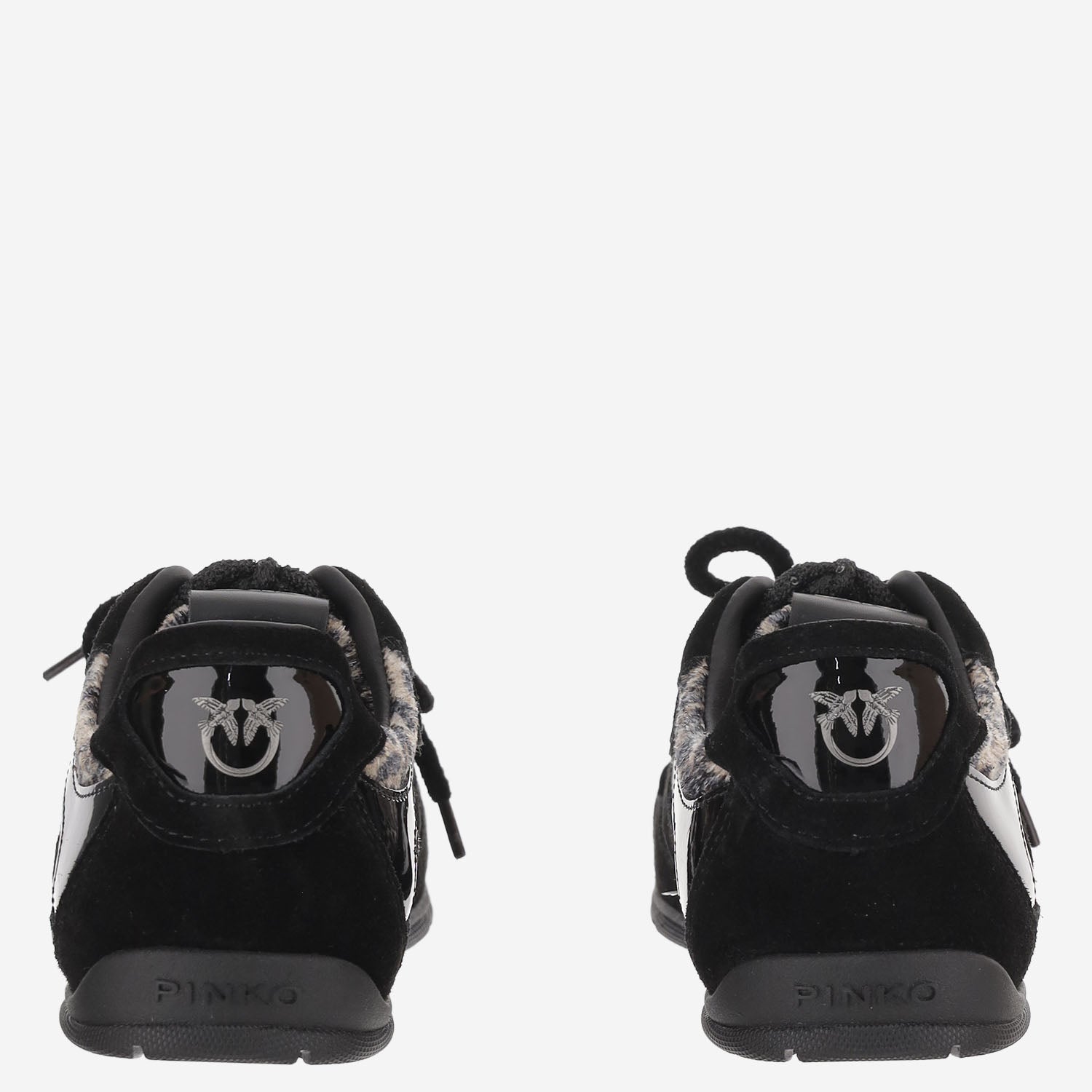 SNEAKERS YULIA IN PELLE E MESH CON MOTIVO ANIMALIER SS0185 P154M42 PINKO 