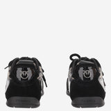 SNEAKERS YULIA IN PELLE E MESH CON MOTIVO ANIMALIER SS0185 P154M42 PINKO 